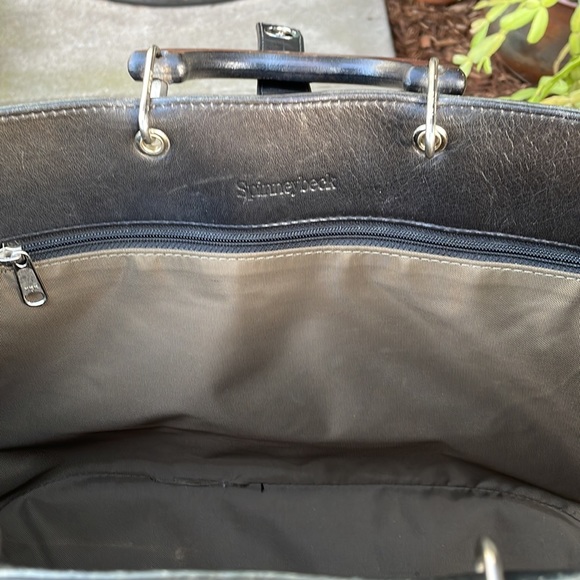 Spinneybeck Leather Bucket Tote - Picture 3 of 6